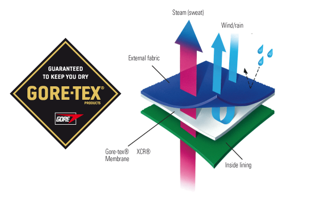 The goretex logo is prominently displayed on a white background, making it ideal for winter shoe enthusiasts.