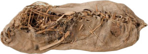 An ancient straw shoe
