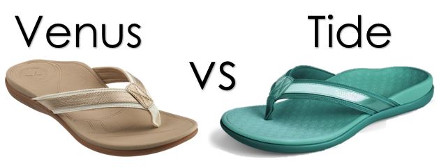 A comparison between Venus and Tide slippers